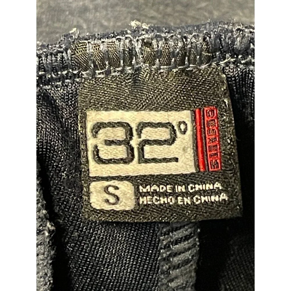 32 Degrees sweatpants adult small 28 x 30 jogger drawstrings cuffed blue work